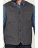 Image #4 - Blue Ranchwear Men's Solid Button-Down Duck Canvas Vest, Charcoal, hi-res
