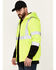Image #3 - Hawx Men's High Vis Hooded Jacket , Yellow, hi-res