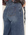 Image #4 - Shyanne Women's Medium Wash High Rise Belted Trouser Wide Jeans, , hi-res