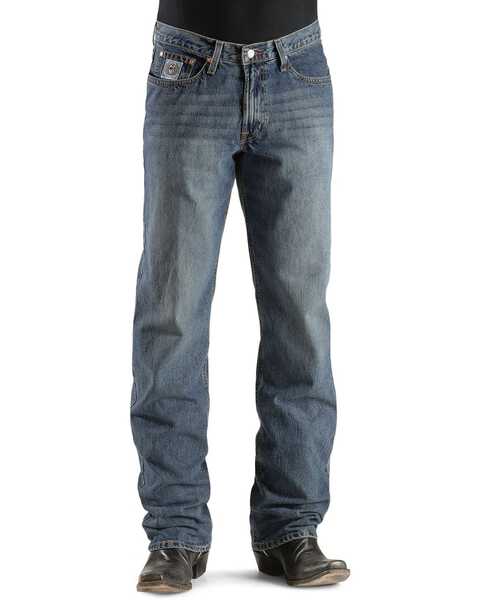 Image #2 - Cinch Jeans - White Label Relaxed Fit Medium Stonewash, Light Stone, hi-res