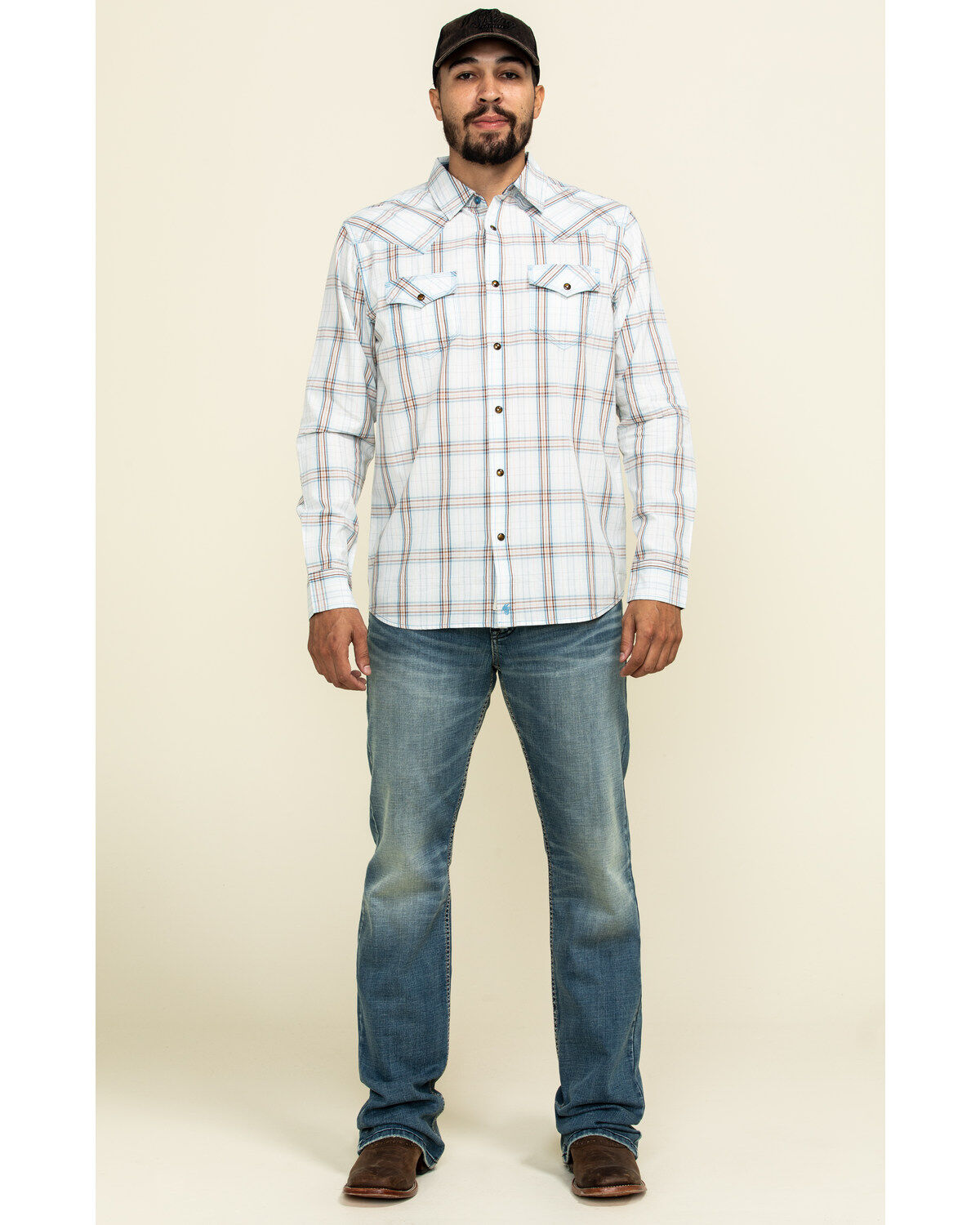 Image #6 - Moonshine Spirit Men's Bloomfield Large Plaid Long Sleeve Western Shirt , , hi-res