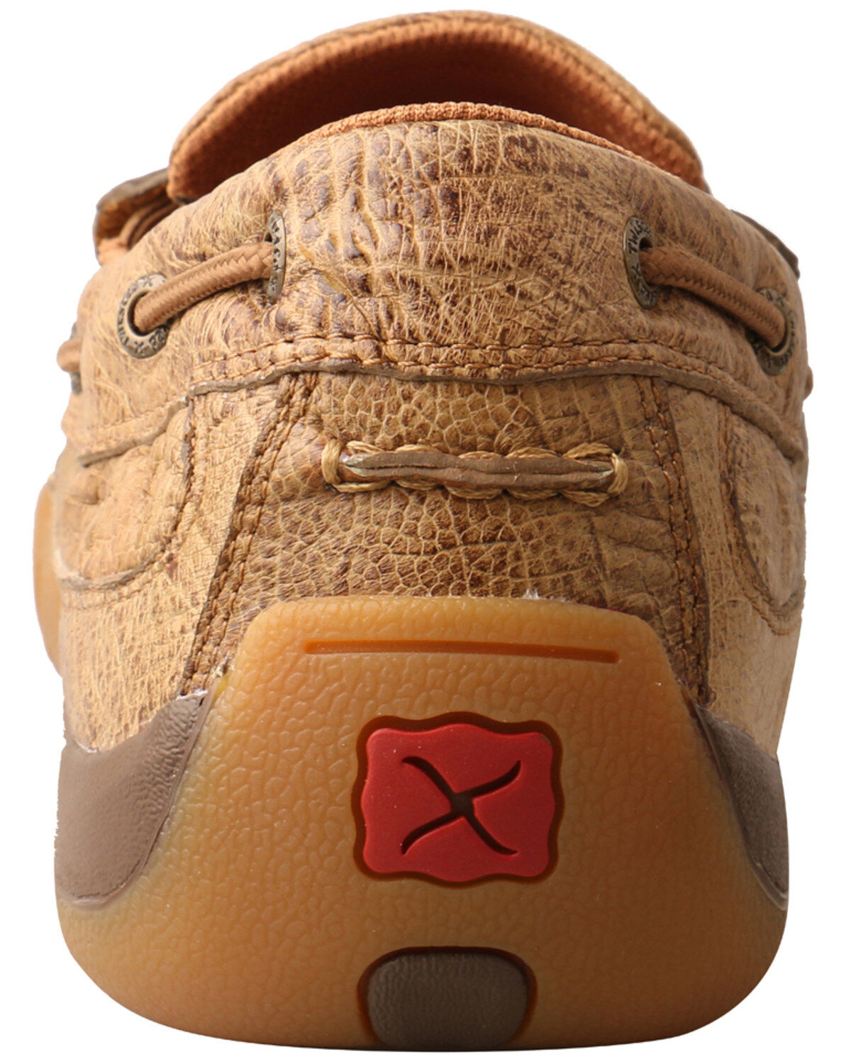 Image #4 - Twisted X Men's Ostrich Print Driving Shoes - Moc Toe, , hi-res