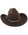 Image #3 - Cody James® Men's Ramrod 3X Low Cattleman Pro Rodeo Felt Hat, Chocolate, hi-res
