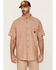 Image #1 - Hawx Men's Solid Short Sleeve Button-Down Work Shirt, Rust Copper, hi-res