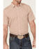 Image #3 - Gibson Men's Cabana Geo Print Short Sleeve Button-Down Western Shirt, Cream, hi-res