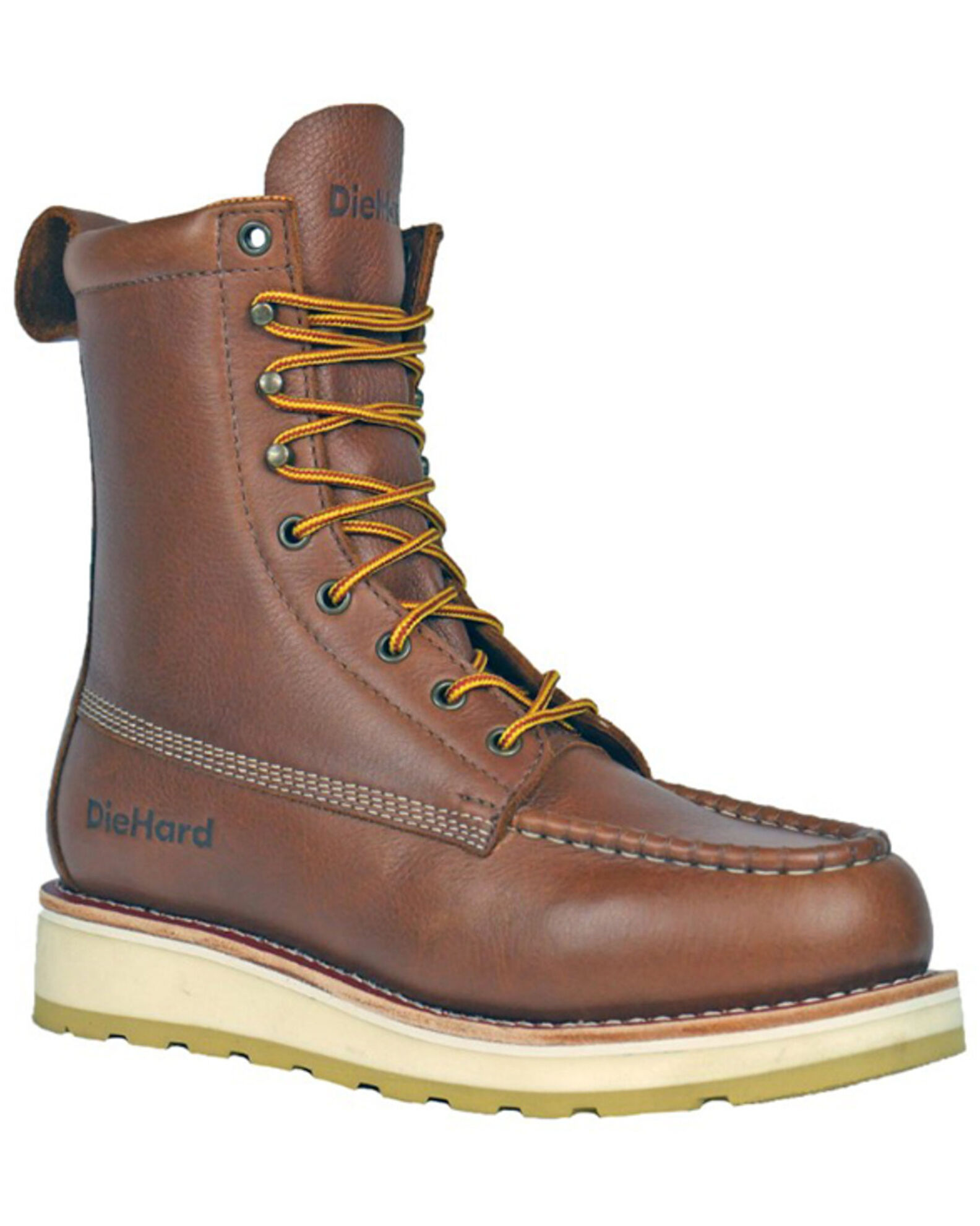 Die Hard Men s Malibu 8 Lace Up Work Boots Moc Toe Boot Barn