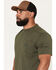 Image #2 - Brunt Workwear Men's The Martin Short Sleeve Pocket T-Shirt, Olive, hi-res