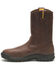 Image #3 - CAT Men's Drawbar Western Work Boots - Steel Toe, Brown, hi-res