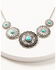 Image #2 - Shyanne Women's 5 Concho Necklace and Earrings Set, Silver, hi-res