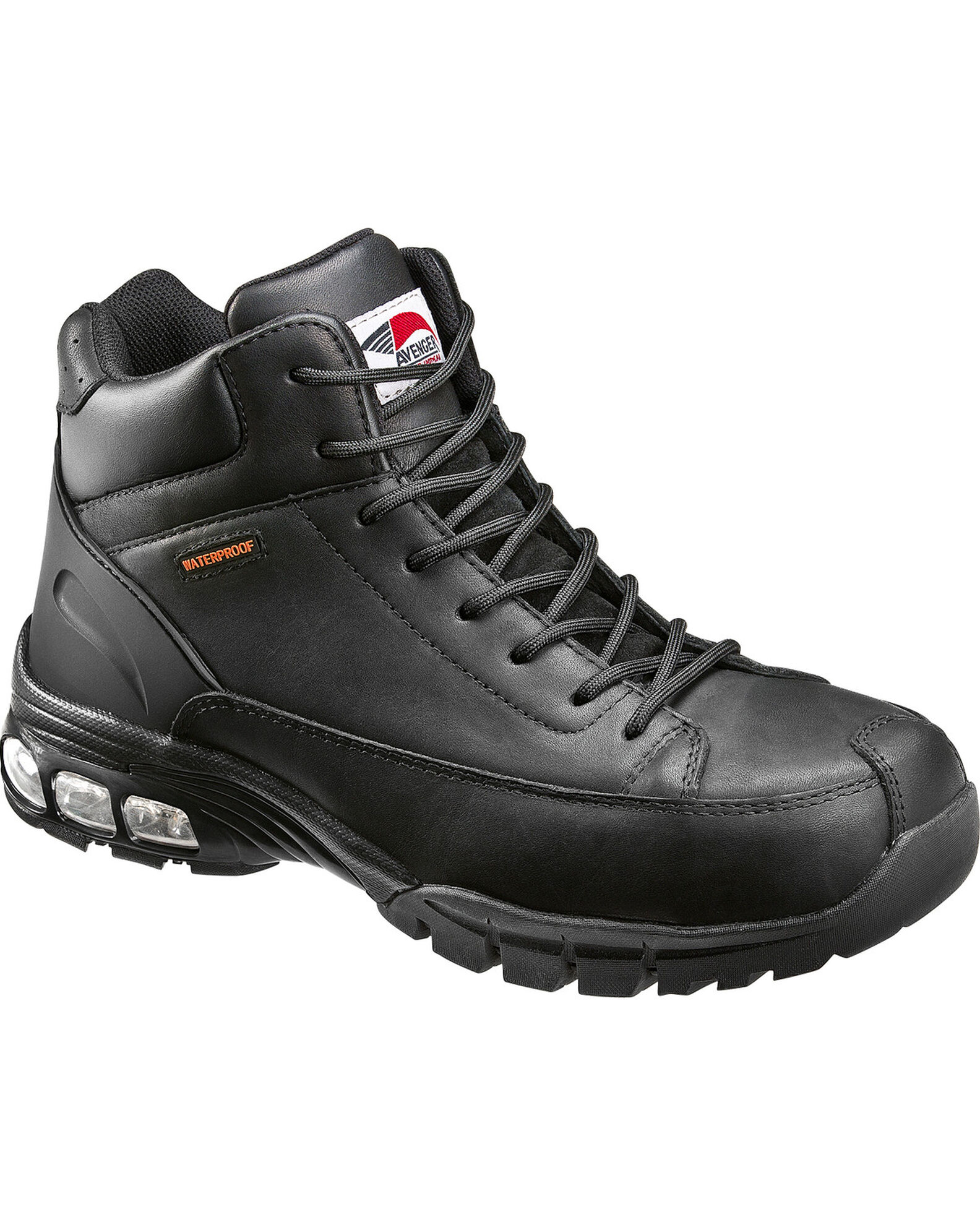 Avenger Boots Men s Black Composite Toe Work Boots A7248