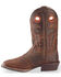 Image #3 - Justin Men's Silver Saddle Vamp Western Boots - Square Toe, , hi-res