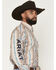 Image #2 - Ariat Men's Team Westlee Southwestern Striped Long Sleeve Western Shirt, Khaki, hi-res