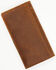 Cody James Men's Turquoise Underlay & Brown Tooled Rodeo Wallet, Brown, hi-res