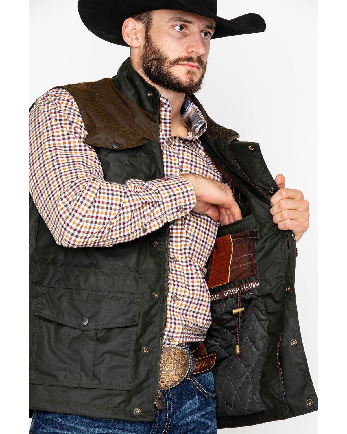 outback oilskin vest