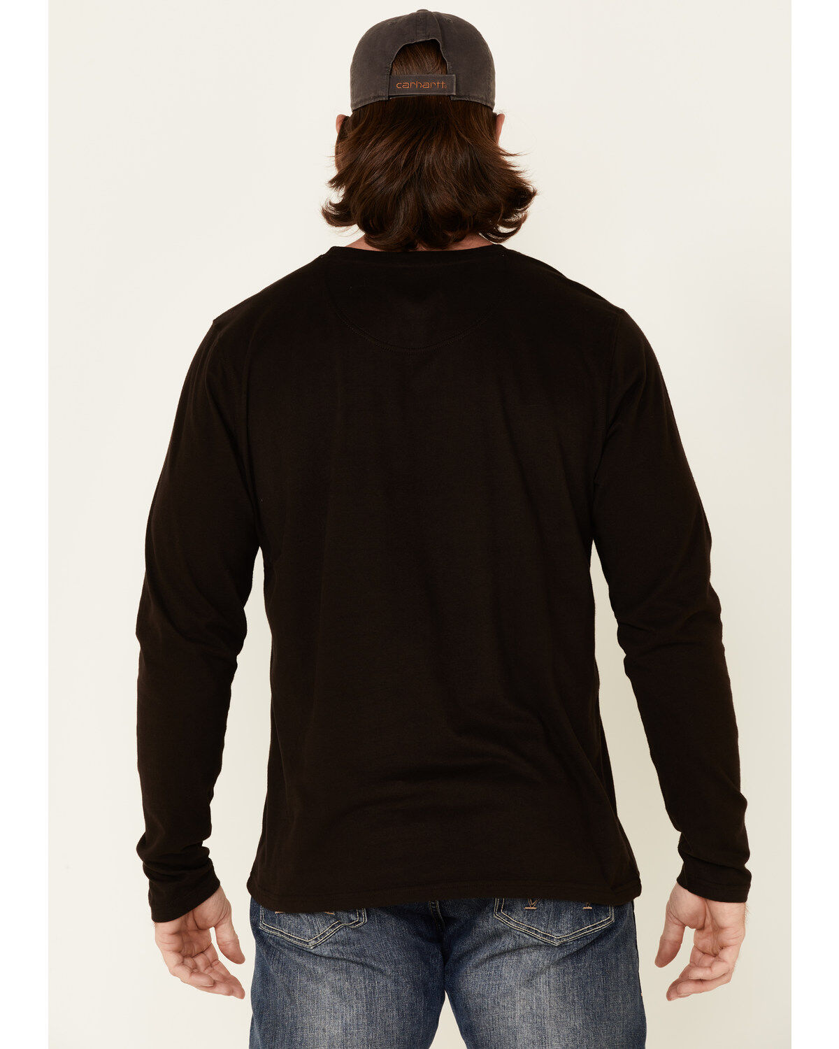 Image #4 - North River Men's Brown Moleskin Crew Long Sleeve T-Shirt, Brown, hi-res