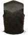 Image #2 - Milwaukee Leather Men's 4X Classic Side Lace Biker Vest - Big, Black, hi-res