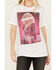 Image #2 - Gina Tees Women's Parton The Sass Short Sleeve Graphic Tee, White, hi-res