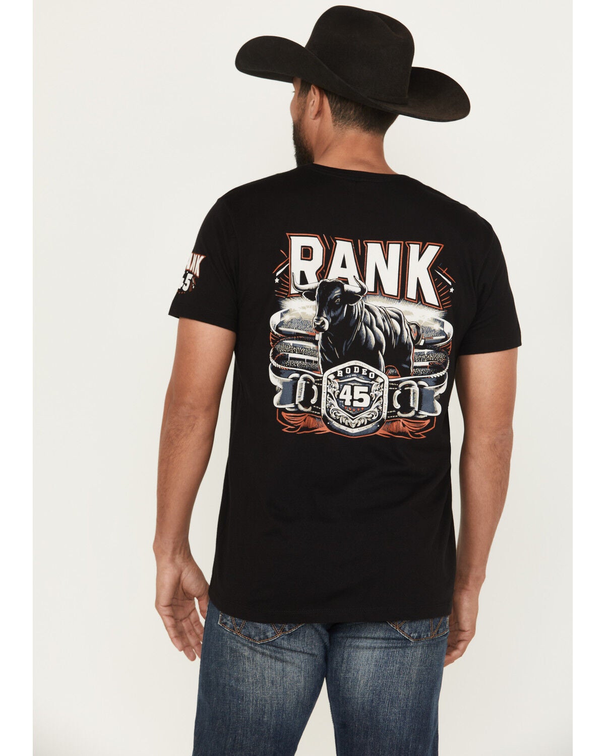 RANK 45&reg; Men's Buckle Up Short Sleeve Graphic T-Shirt, Black, hi-res