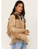 STS Ranchwear Women's Cowhide Frontier Fringe Jacket, Tan, hi-res