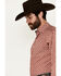 Image #2 - Ariat Men's Gideon Medallion Print Long Sleeve Button-Down Western Shirt, Red, hi-res