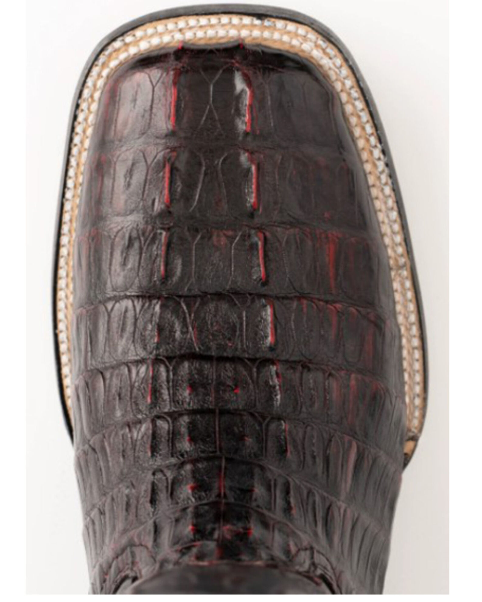 Image #6 - Ferrini Men's Dakota Exotic Crocodile Western Boots - Broad Square Toe, Black, hi-res