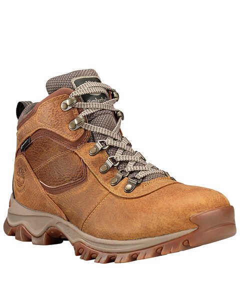 Timberland Men's Mt. Maddsen Waterproof Hiking Boots - Soft Toe, Tan, hi-res