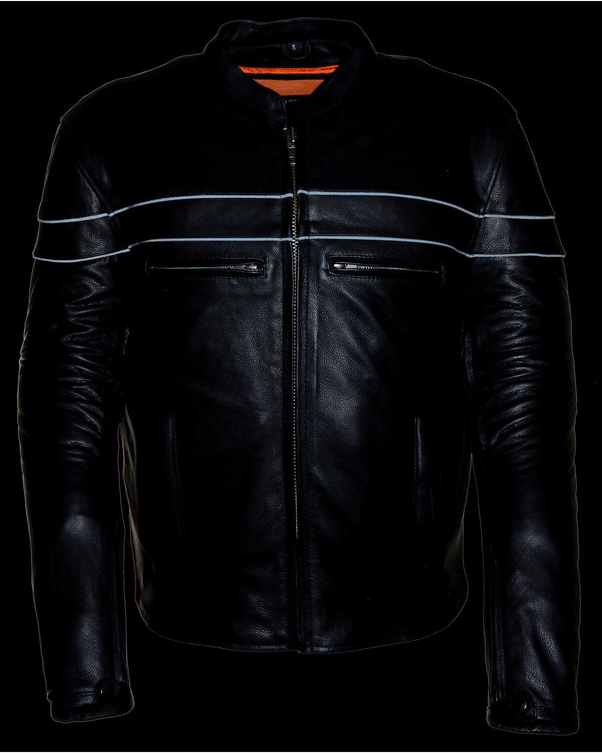 Image #4 - Milwaukee Leather Men's Sporty Scooter Crossover Jacket - Big - 5X, Black, hi-res
