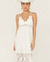 Wishlist Women's Sheer Lace Sleeveless White Maxi Dress , White, hi-res