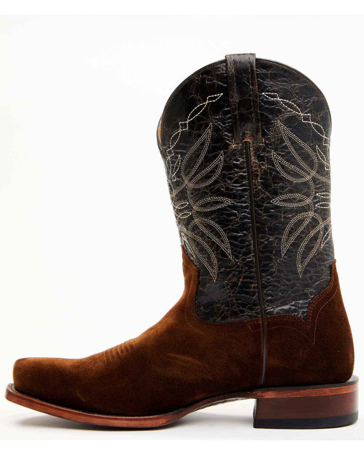 Image #3 - Moonshine Spirit Men's 11" Pancho Roughout Western Boots - Square Toe, Brown, hi-res