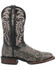 Image #2 - Dan Post Men's Dillinger Full Quill Ostrich Western Boots - Broad Square Toe, Grey, hi-res