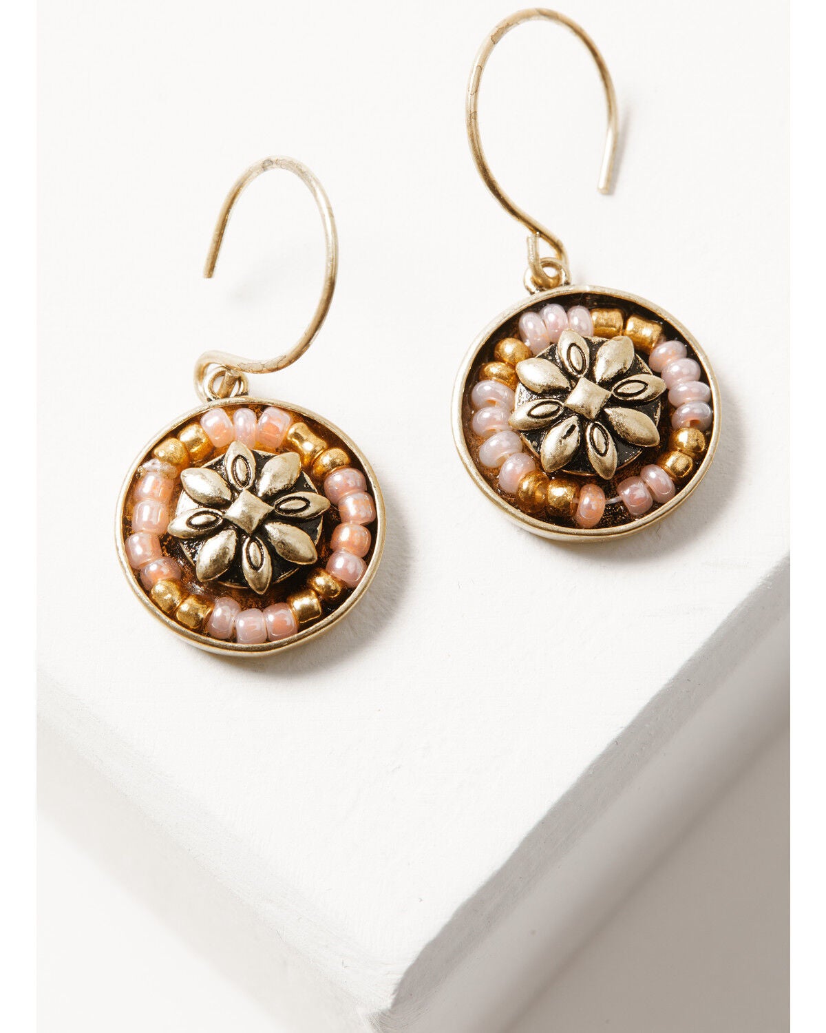 Image #3 - Lainey Wilson Women's Beaded Trio Earring Set - 3 Piece, Gold, hi-res