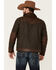 Image #4 - Scully Men's Vintage Herringbone Leather Trim Button-Front Jacket, Brown, hi-res