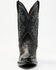 Image #4 - Dan Post Men's Exotic Ostrich Western Boots - Snip Toe , Black, hi-res