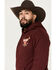 Image #2 - Coors Men's Boot Barn Exclusive Coors Banquet Logo Hooded Sweatshirt, Burgundy, hi-res