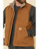 Image #5 - Carhartt Men's Brown Washed Duck Sherpa Lined Mock Neck Work Vest, Brown, hi-res