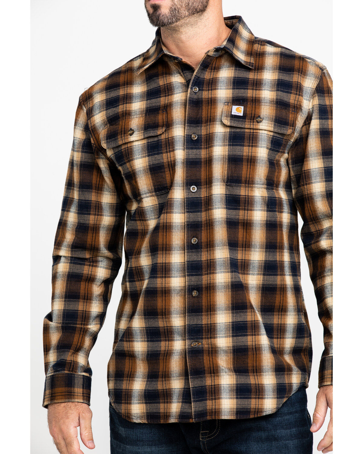 carhartt shirt flanell hubbard longsleeve slim fit