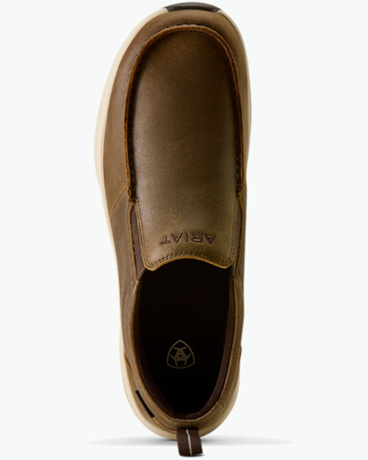 Image #3 - Ariat Men's Buckeye Slip-On Waterproof Shoes - Moc Toe, Brown, hi-res