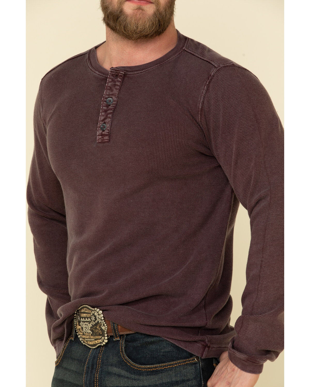 full button henley