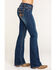 Image #3 - Shyanne Women's Dark Wash Aztec Mock Flap Bootcut Jeans, , hi-res