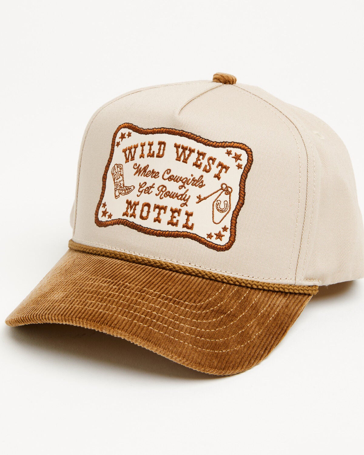 Shyanne Women's Wild West Motel Ball Cap, Tan, hi-res