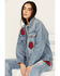 Image #1 - Ariat Women's Medium Wash Rodeo Quincy Denim Trucker Jacket, Medium Wash, hi-res