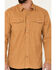 Image #3 - Ariat Men's Solid Tan Jurlington Retro Long Sleeve Pearl Snap Western Shirt, Tan, hi-res