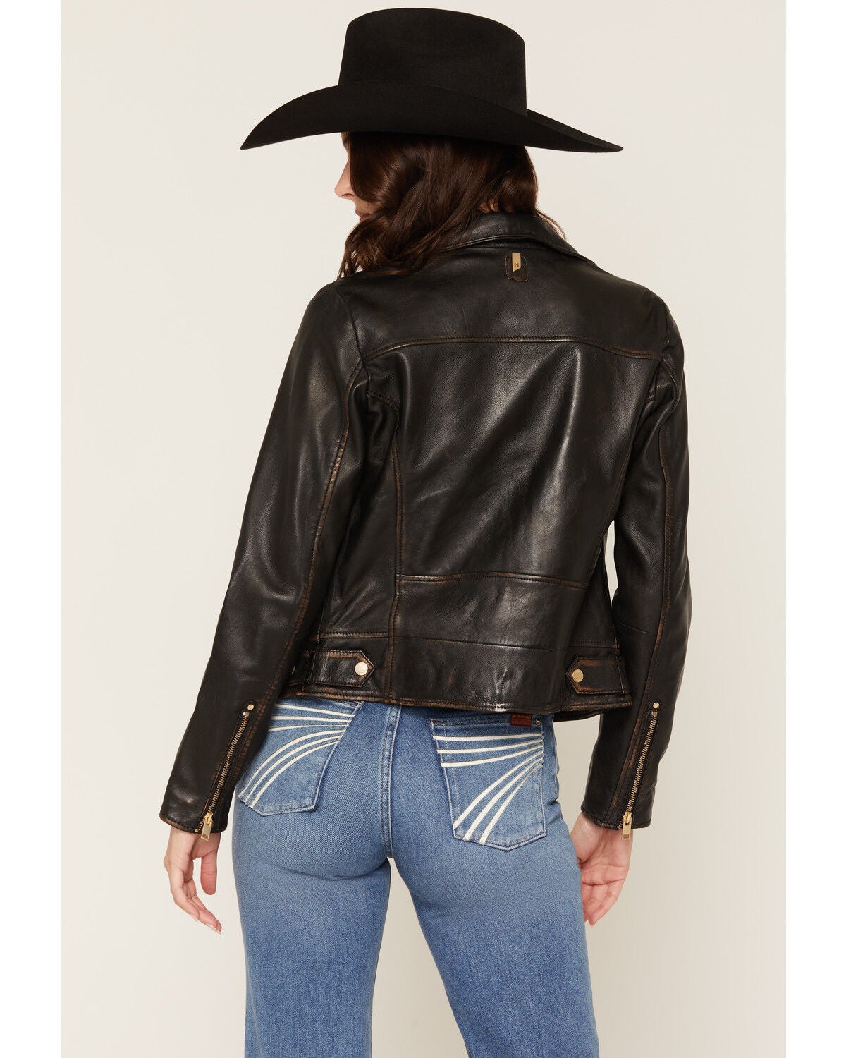 Image #4 - Mauritius Leather Women's Hazie Leather Jacket, Black, hi-res
