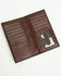 Image #2 - Cody James Men's Needlepoint Inlay Rodeo Wallet, Dark Brown, hi-res