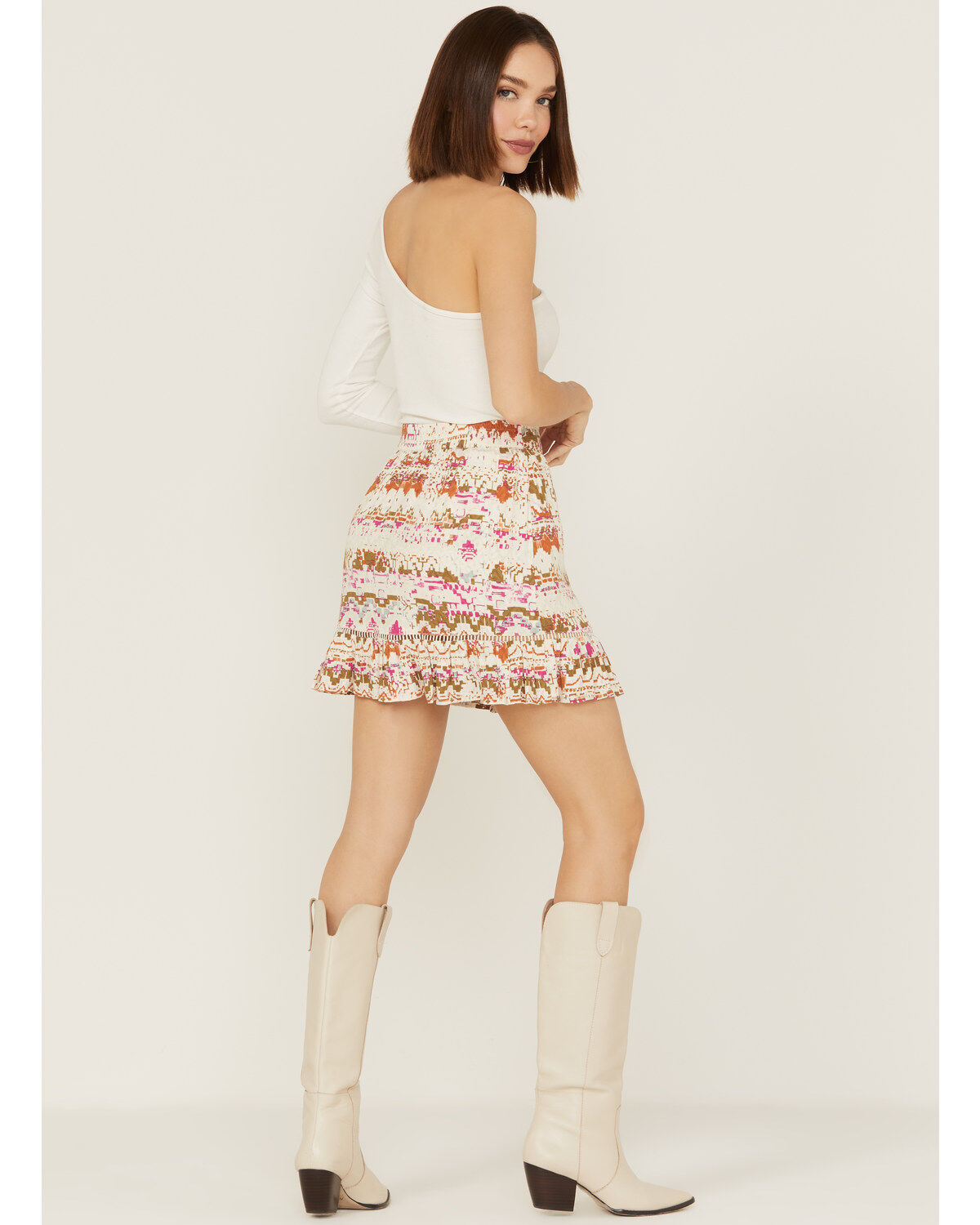 Product Name:  Shyanne Women's Abstract Southwestern Print Skirt