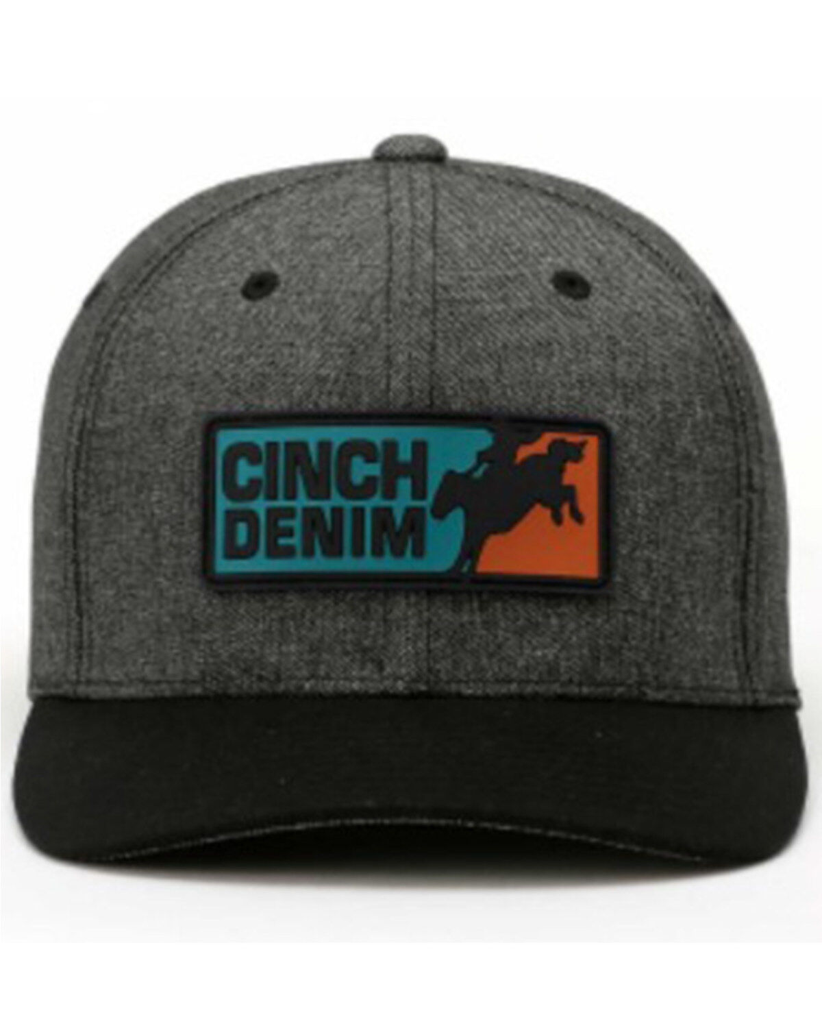 Image #3 - Cinch Men's Denim Patch Ball Cap, Black, hi-res