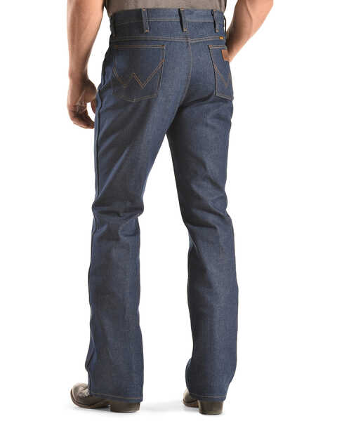 Wrangler Men's Slim Fit Traditional Boot Cut Jeans, Indigo, hi-res