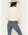 Image #4 - Shyanne Women's Lace Trim Tie-Front Long Sleeve Top, Cream, hi-res