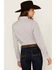 Image #4 - Rough Stock by Panhandle Women's Striped Long Sleeve Pearl Snap Western Shirt, Multi, hi-res