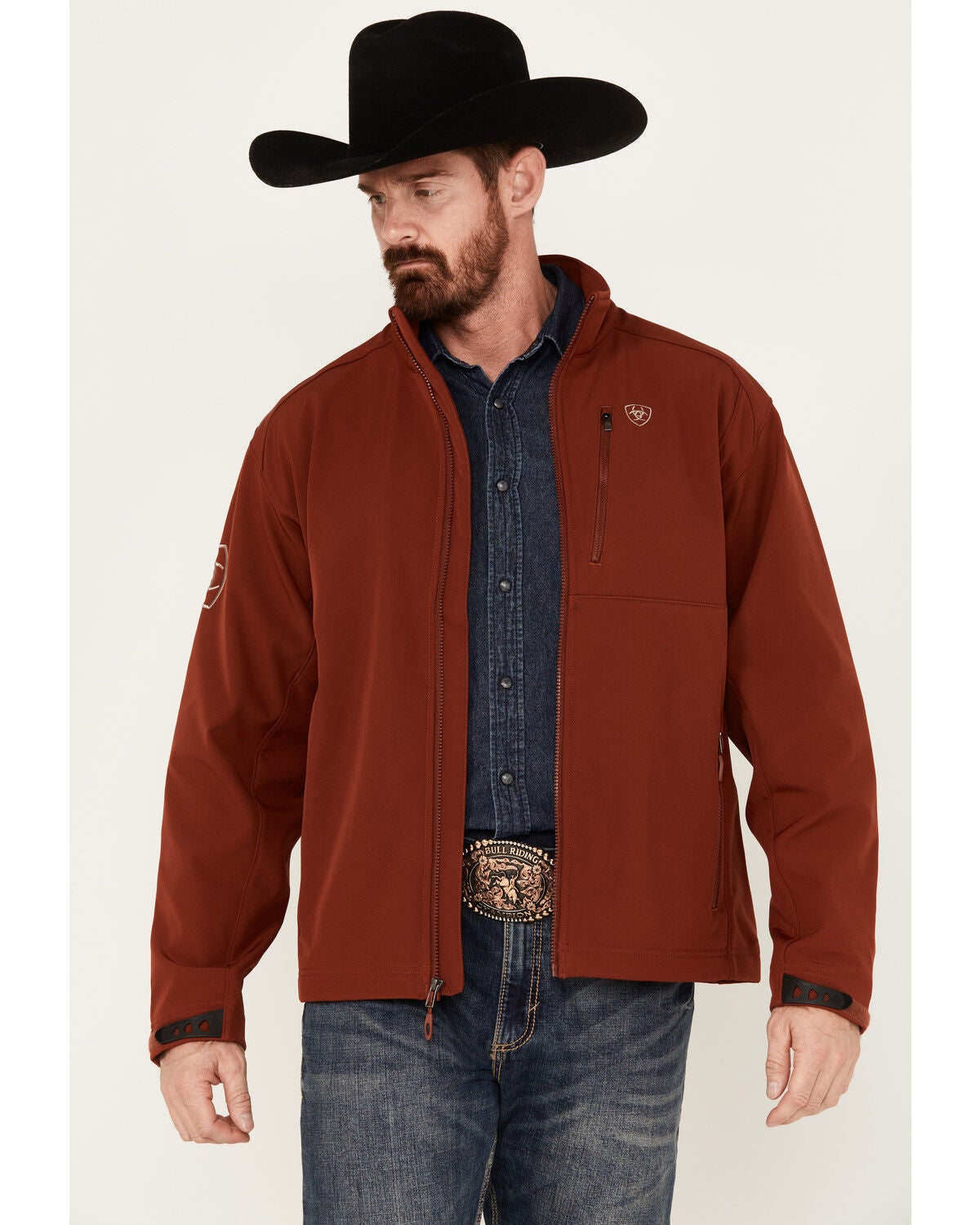 Ariat Men's Logo 2.0 Softshell Jacket - Big, Red, hi-res